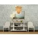 Sadie White Linen Performance Fabric Dining Chair With Textured White Linen Frame
