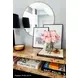Marshall Matte Burl Wood Waterfall Edge 2 Tier Sofa Table