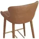 Cascade Milliken Cognac Upholstered Counter Height Stool