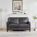 Arden Quartz Leather 60" Loveseat