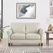 Lachlan Vanilla Leather 60" Loveseat