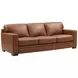 Langston Nutmeg Leather Living Room Set