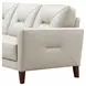 Elowen Vanilla Leather 80" Sofa