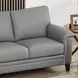 Wendover Silver Leather 84" Sofa