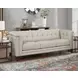 Elric Vanilla Leather 84" Sofa