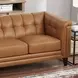 Elric Cognac Leather 84" Sofa