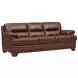 Calizor Pecan Leather Living Room Set