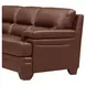 Calizor Pecan Leather 88" Sofa