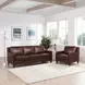 Arden Chestnut Leather 86" Sofa