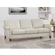 Lachlan Vanilla Leather 84" Sofa