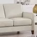 Lachlan Vanilla Leather 84" Sofa