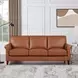 Lachlan Nutmeg Leather 84" Sofa