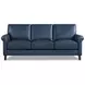 Lachlan Navy Leather Living Room Set