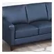 Lachlan Navy Leather 84" Sofa