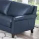 Lachlan Navy Leather 84" Sofa