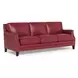 Camden Cranberry Leather Living Room Set