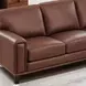Halwyn Pecan Leather 89" Sofa