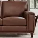 Halwyn Pecan Leather 89" Sofa