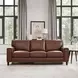 Halwyn Pecan Leather 89" Sofa