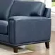 Halwyn Navy Leather 89" Sofa