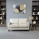 Arden Vanilla Leather 60" Loveseat