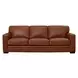Langston Nutmeg Leather Living Room Set
