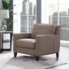 Arden Taupe Leather Upholstered Accent Chair