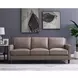 Arden Taupe Leather 86" Sofa