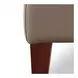 Arden Taupe Leather Upholstered Rectangular Ottoman