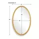 Belmont Antique Brass Oval Wall Mirror