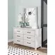 Summer Camp Stone Path Gray Rectangular Dresser Mirror