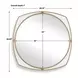 Monterey Warm Antique Gold and White Round Wall Mirror