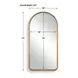 Oakley Marvell Gold Arch Wall Mirror