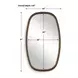 Prescott Warm Bronze Rectangular Wall Mirror