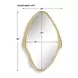 Somerset Antique Gold Free Form Wall Mirror