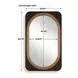 Fairmont Dark Bronze and Gold Oval Wall Mirror