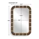 Grafton Dark Bronze and Antique Gold Rectangular Wall Mirror