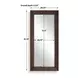 Langston Brown Rectangular Tall Floor Mirror