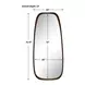 Monterey Warm Walnut and Gold Free Form Tall Wall Mirror