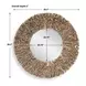Prescott Brown Round Wall Mirror