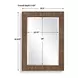 Fairmont Warm Walnut Rectangular Wall Mirror