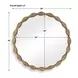 Grafton Aged Brass Round Wall Mirror