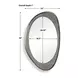 Hamilton Antique Nickel Oval Wall Mirror