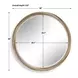 Kingsley Cerused Light Wood Round Wall Mirror