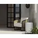 Juna Louis Cream Performance Fabric Upholstered Outdoor Lounge Chair