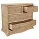 Celine Natural Rattan 4 Drawer Soft Close Sculptural Accent Chest