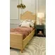 Blair Green Dyed Grasscloth Soft Close 1 Drawer Side Table With Glass Top