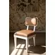 Hayden Camel Bow Back Faux Leather Dining Chair