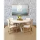 Tally White Linen Performance Fabric Dining Chair With Cerused Oak Frame