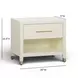 Dani Cream 1 Drawer Open Nightstand